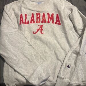 Champion Heather Gray Alabama Crewneck